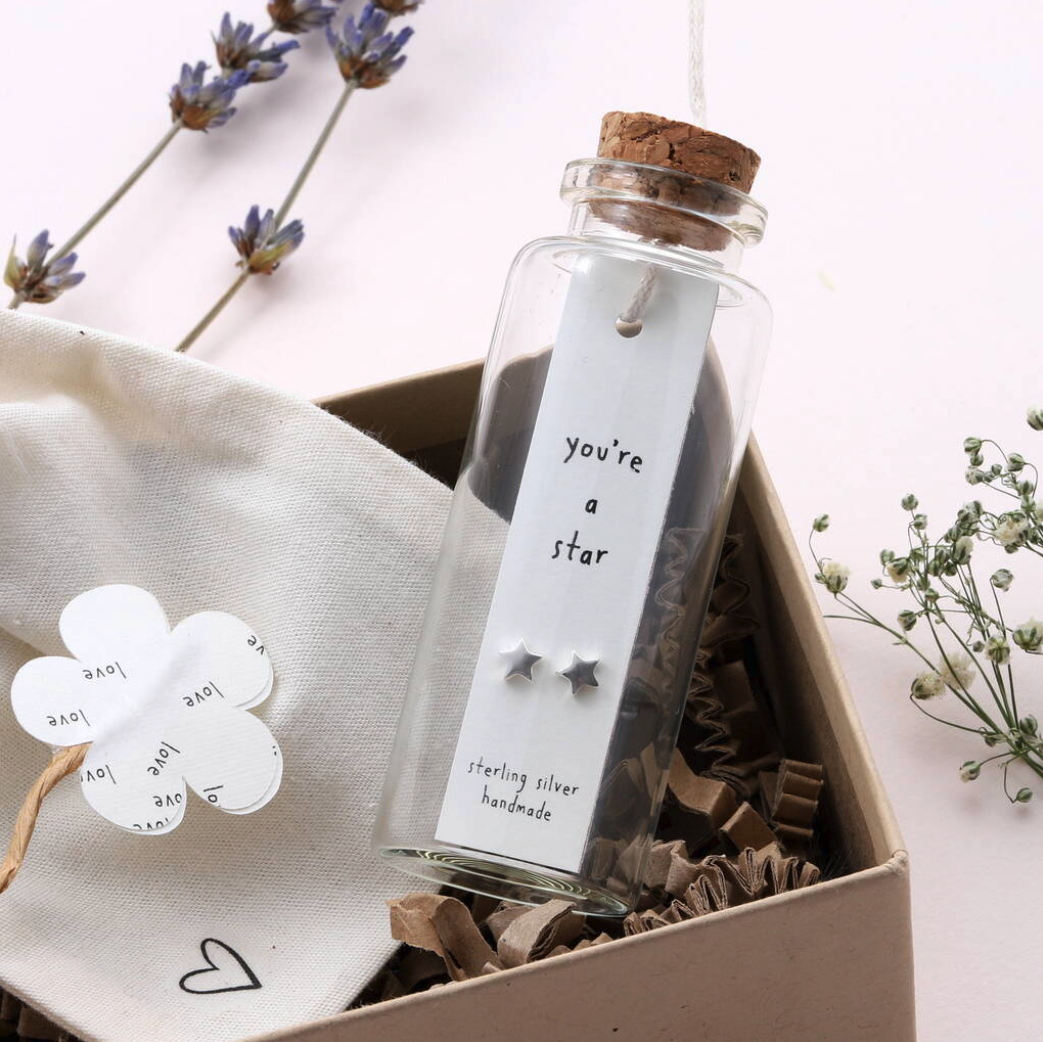 Attic Creations You're A Star Earrings - Sterling Silver - Podarok