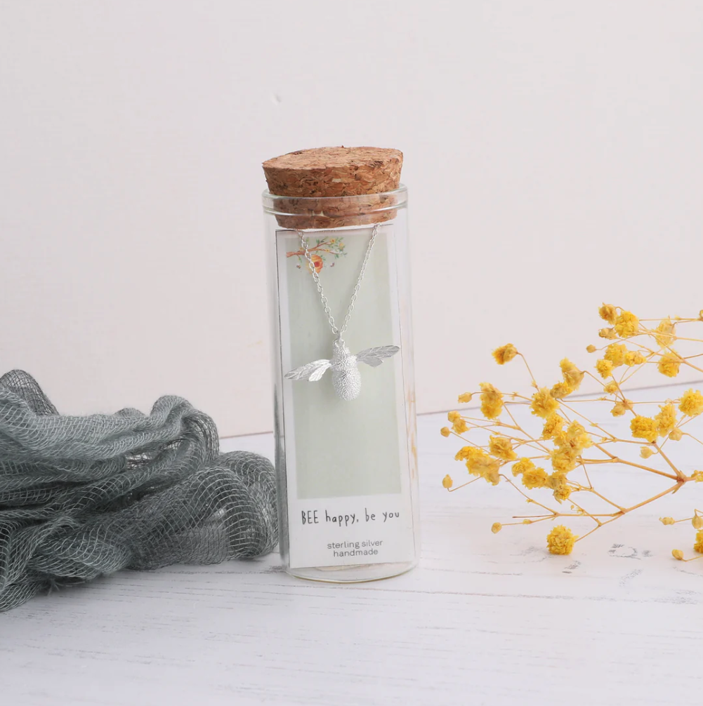 Attic Creations Bumble Bee Necklace - Sterling Silver - Podarok