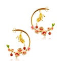 Bill Skinner Conker Mouse Hoop Earrings