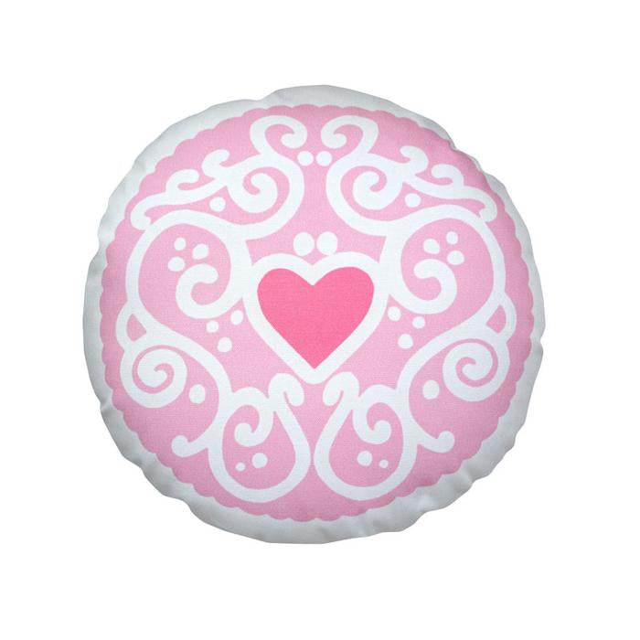 Nikki McWilliams Pink Jammy Heart Cushion