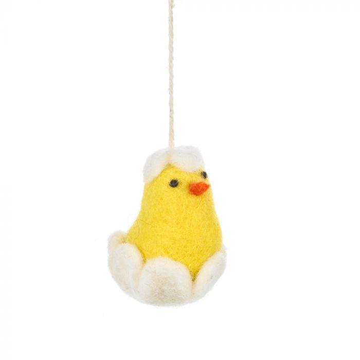 Hand Felted Baby Chicklet Hanging Decoration - Podarok