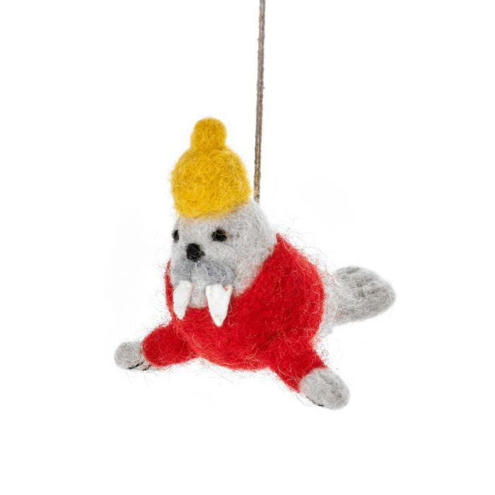 Hand Felted Winston the Walrus - Podarok