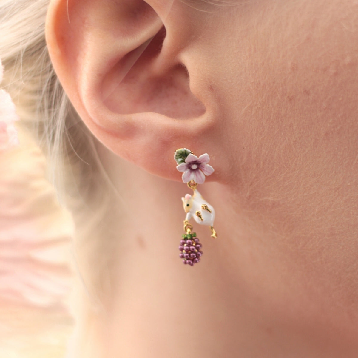 Bill Skinner Blackberry Mouse Drop Earrings - Podarok