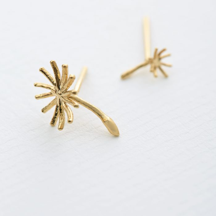 Alex Monroe Asymmetric Dandelion Fluff Stud Earrings - Podarok