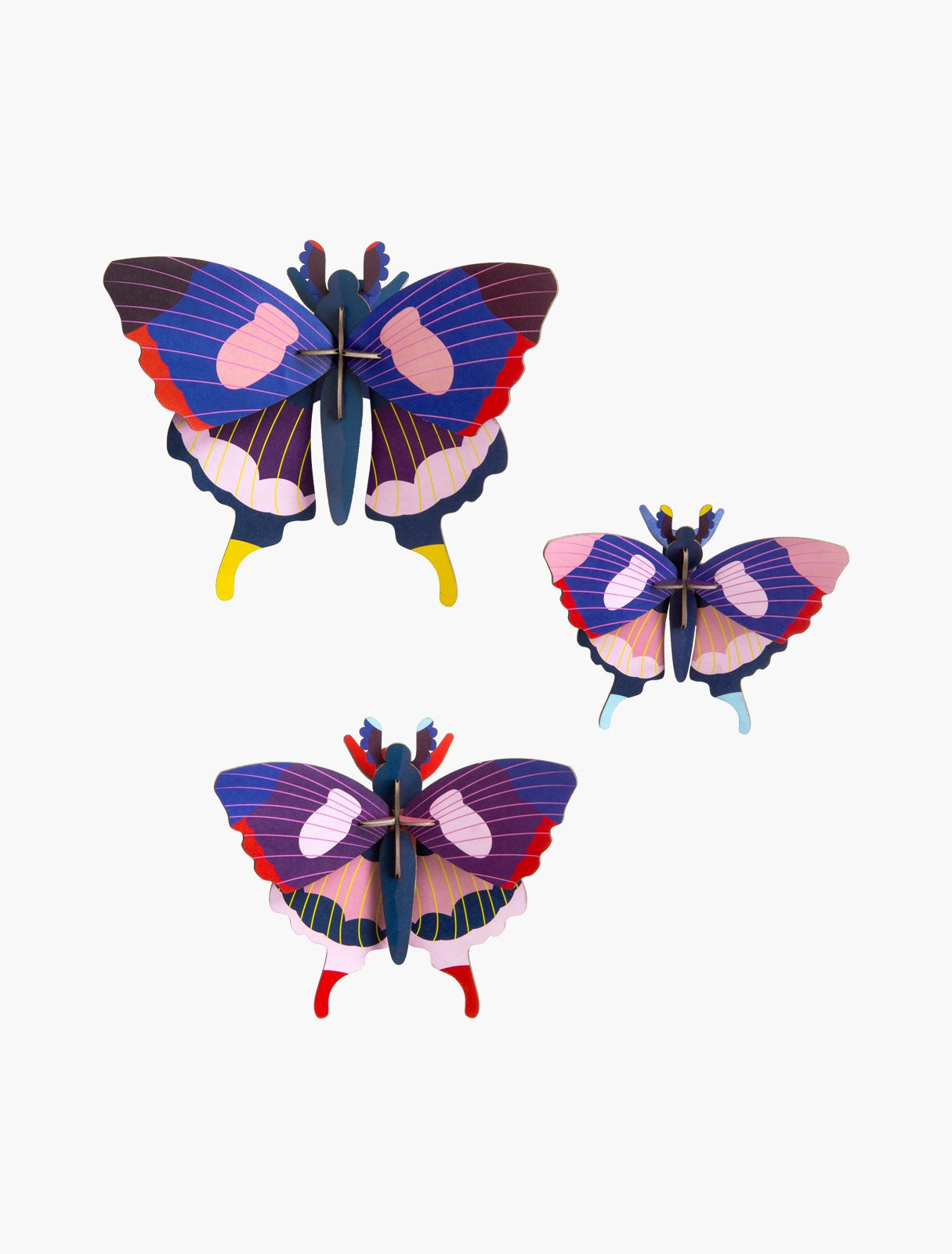 Studio Roof Wall Decor - Set of 3 Swallowtail Butterflies