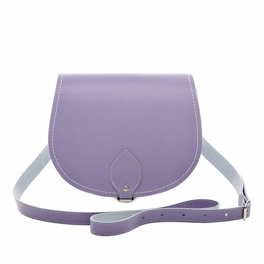 Handmade Leather Saddle Bag Violet