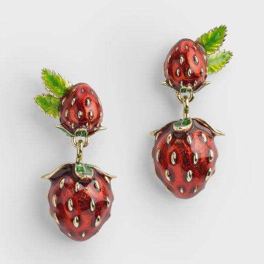 Strawberry Drop Earrings