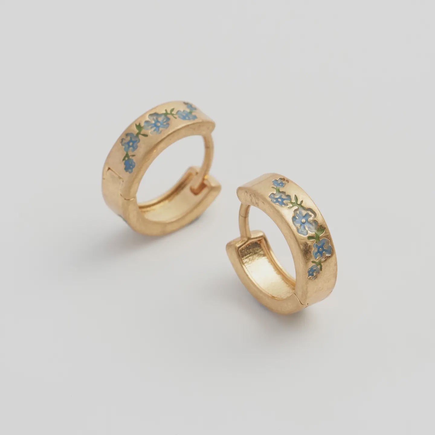 Forget-Me-Not Mini Huggy Hoops