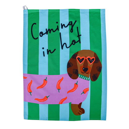 Hijinx Tea Towel - Coming in Hot