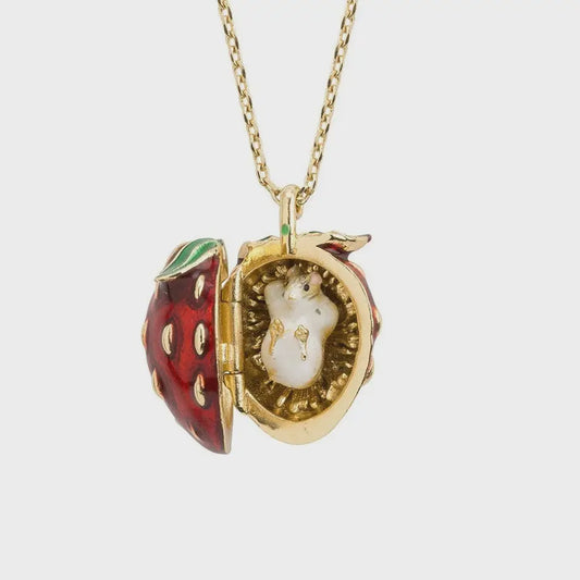Strawberry Mouse Locket