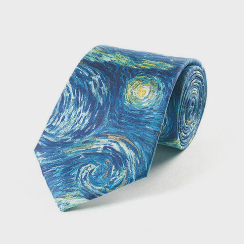 Fox and Chave Starry Night Silk Tie