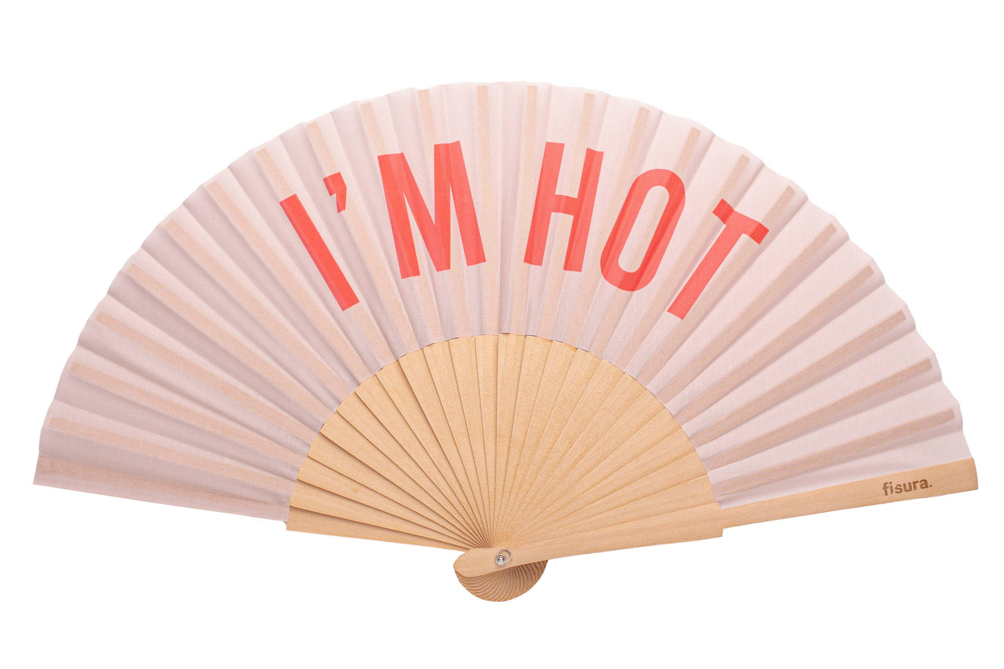 I'm Hot Pink and Beige Fan