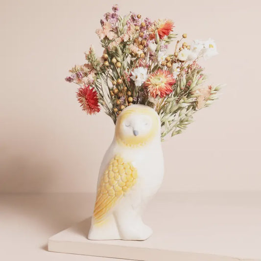 Ceramic Owl Vase - Podarok