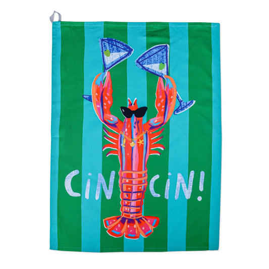 Hijinx Tea Towel - Cin Cin Lobster