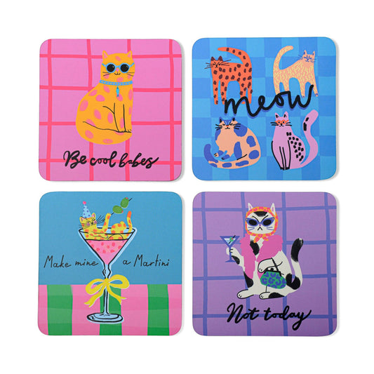 Hijinx Coasters Set of 4 The Cat Lover