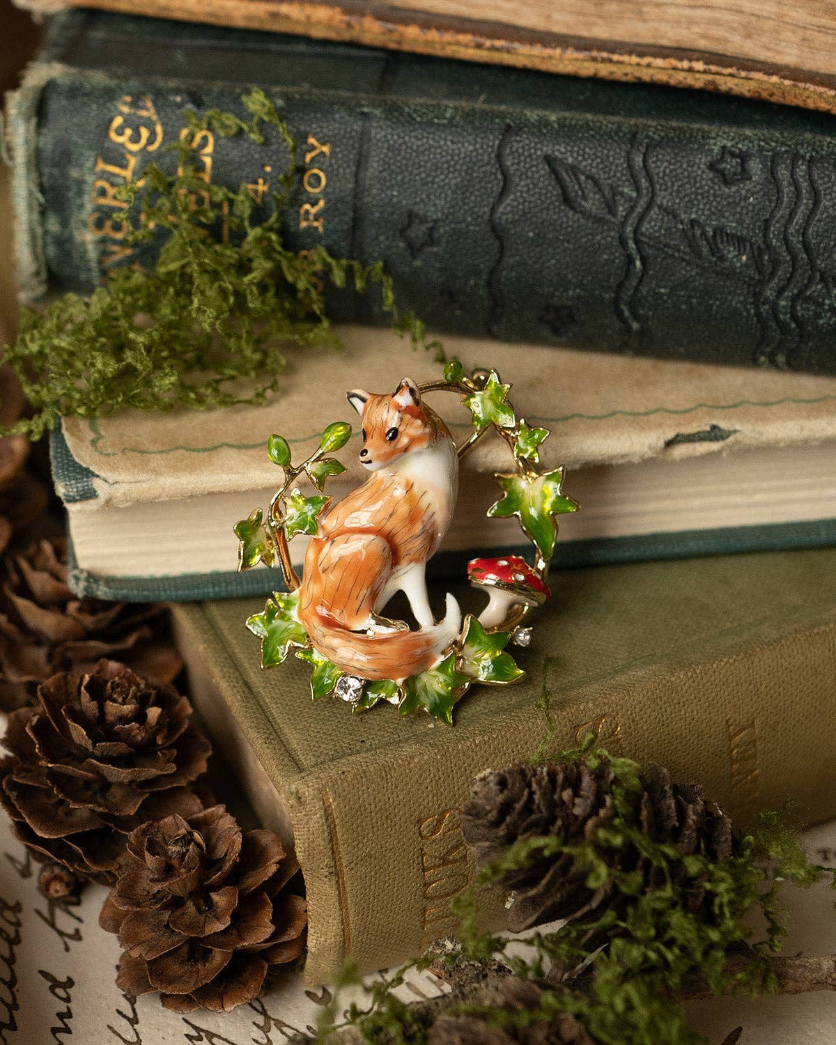 Bill Skinner Fox & Ivy Brooch