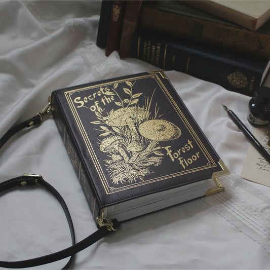 Secrets of the Forrest Floor Gold Foiled Cross Body Bag