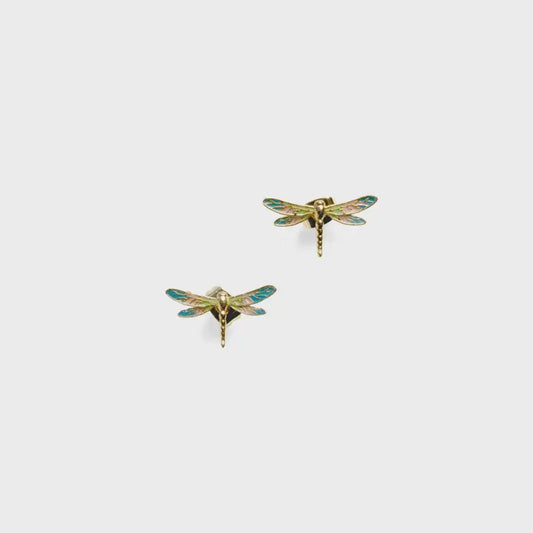 Enamel Dragonfly Studs
