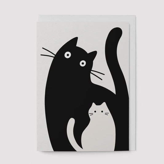 Mama Cat and Kitten Card