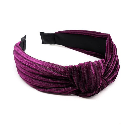 POM Headband - Plum Velvet