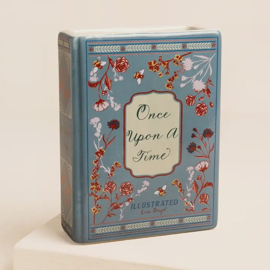 Once Upon a Time Mini Ceramic Book Vase
