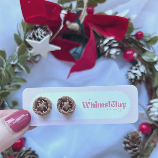 Mince Pie Stud Earrings