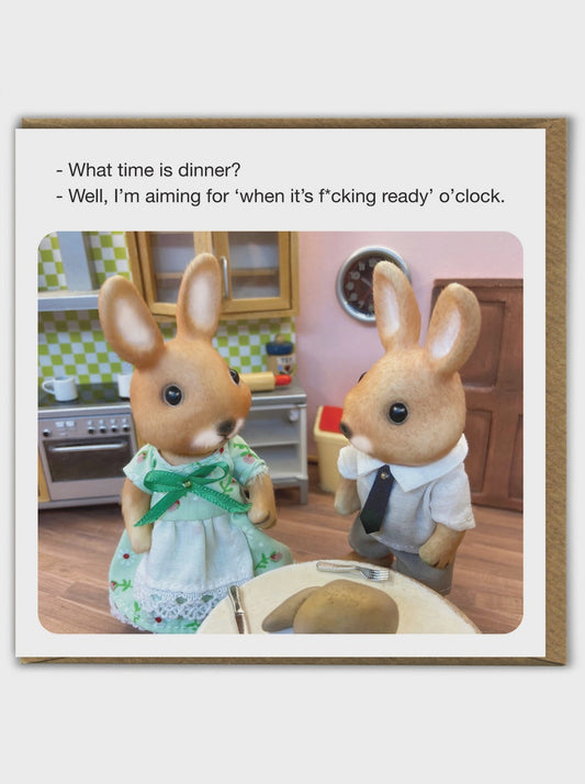 What Time Is Dinner? Card