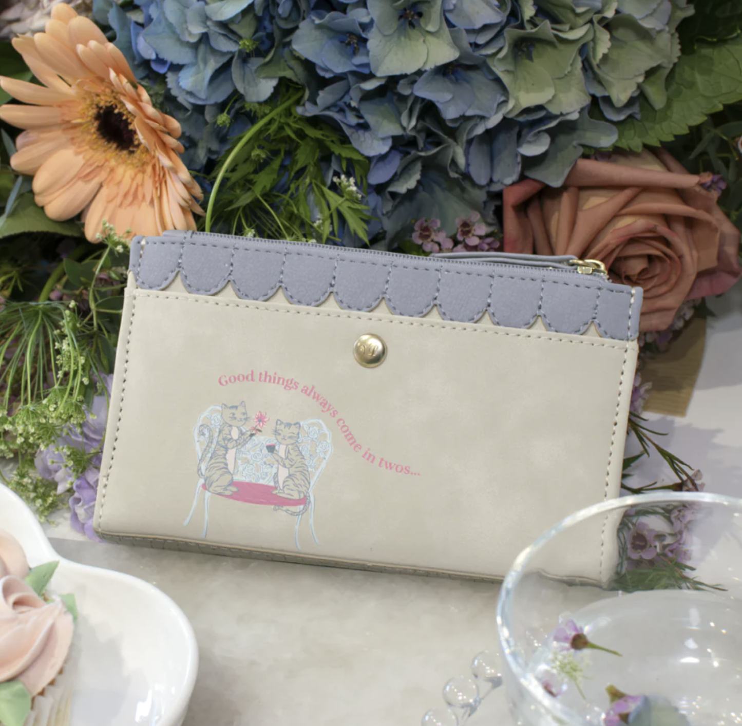 Vendula - Posies and Patisseries Compact Folding Wallet