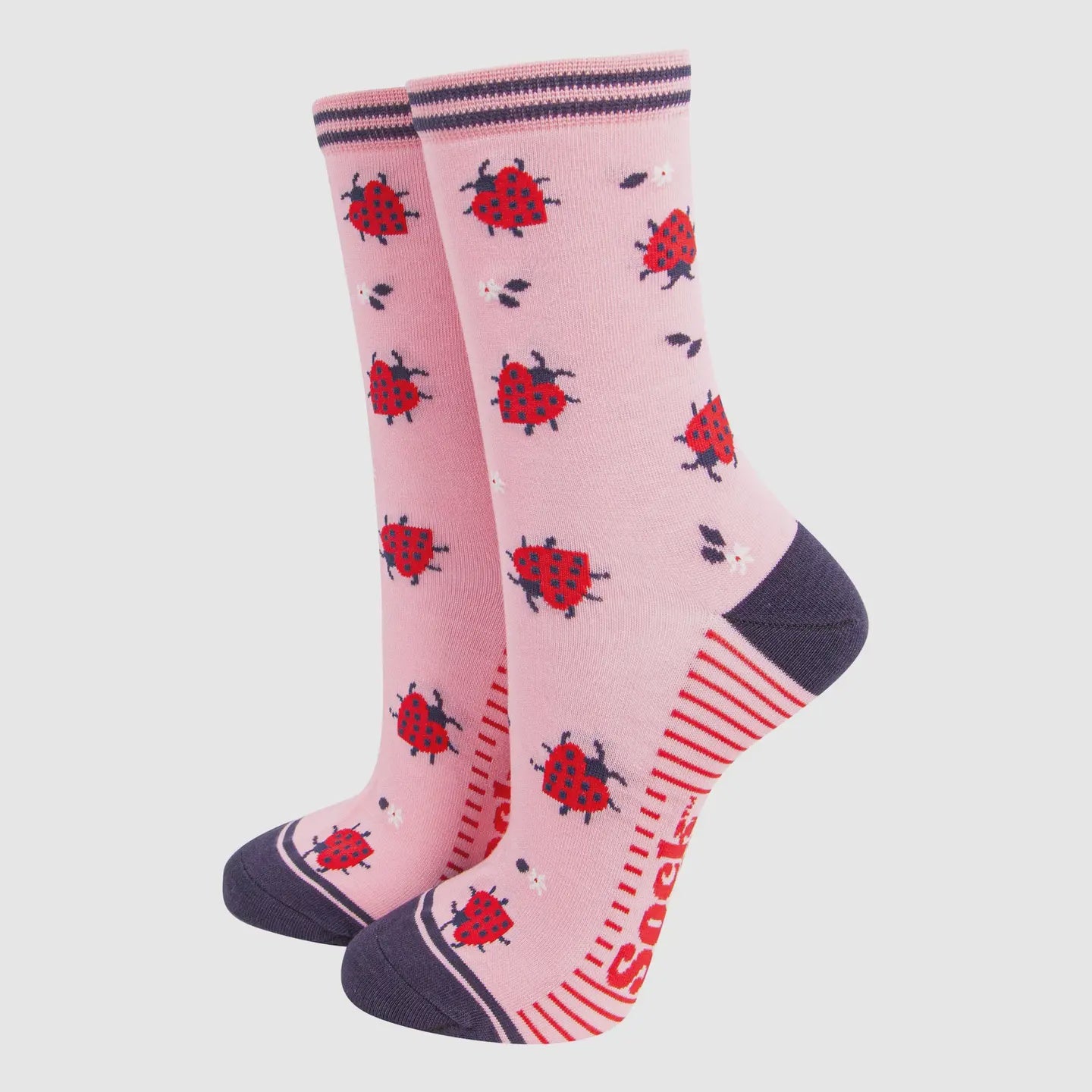 Pink Ladybird Socks