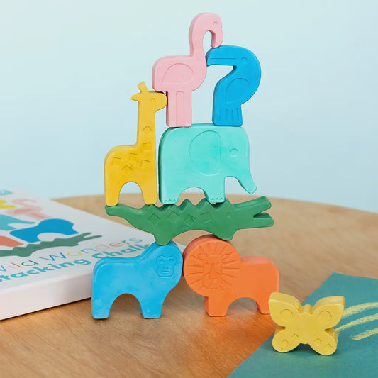 Wild Wonders Animal Shaped Stacking Chalks