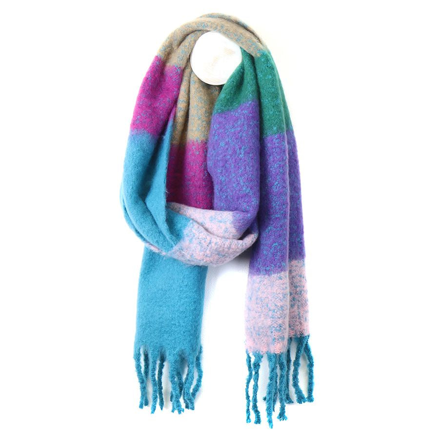 POM Blue Mix Chunky Scarf