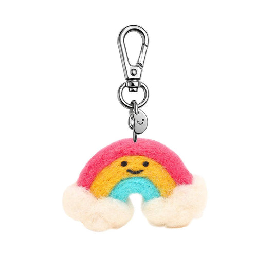 Rain The Rainbow Felt Keychain