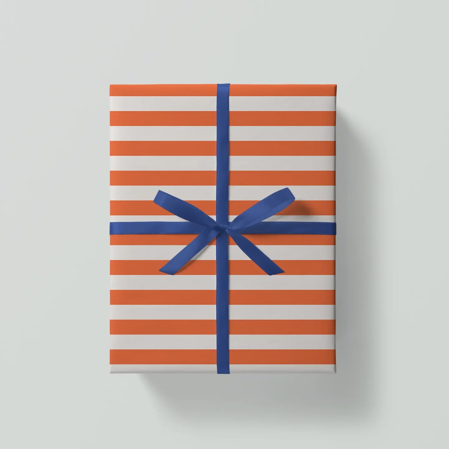 Orange Stripe Gift Wrap Sheet