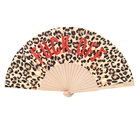 Fuck Off Leopard Print Leopard Fan
