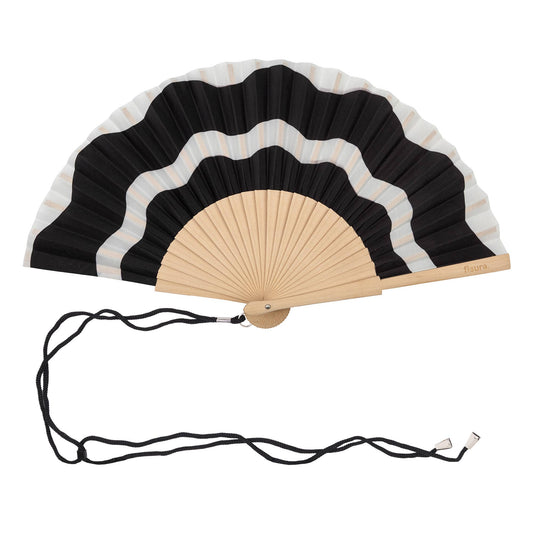Black and White Wave Fan