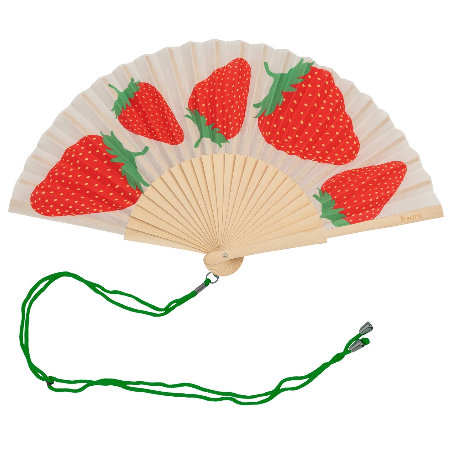 Strawberry Print Fan
