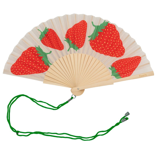Strawberry Print Fan