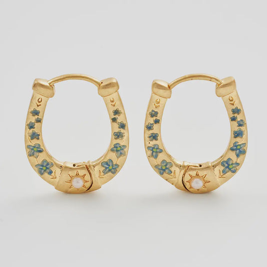 Horseshoe Hoop Earrings