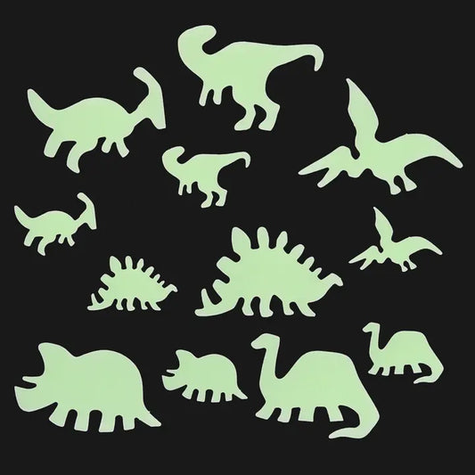 Glow in the Dark Dinosaur Stick On Shapes
