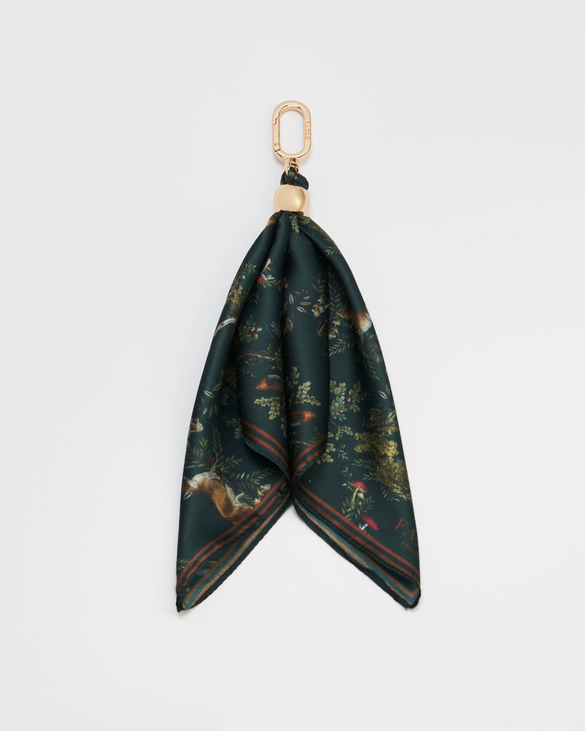 Scarf Bag Charm in Green Into the Woods
