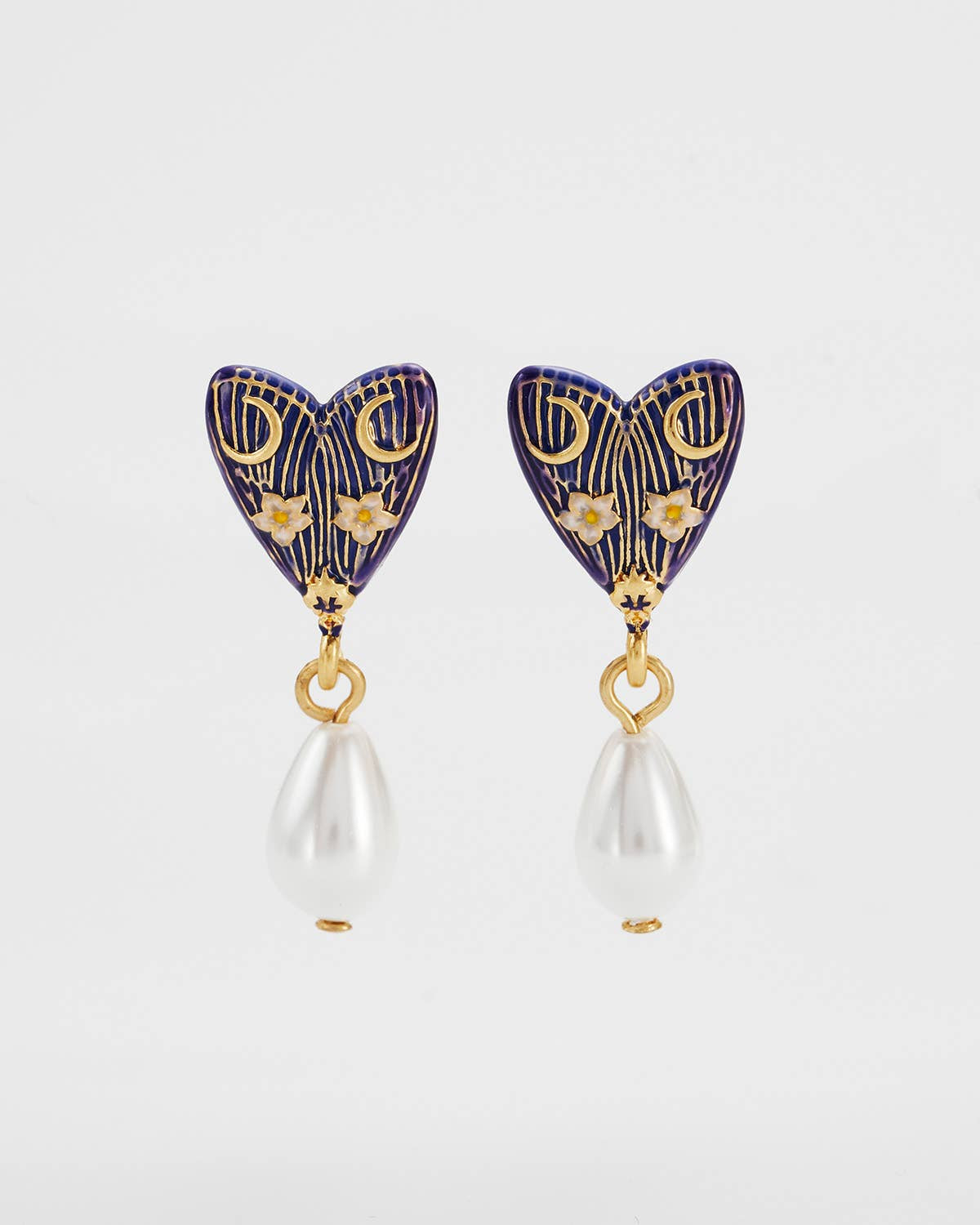 Jasmine Moon Butterfly Pearl Earrings
