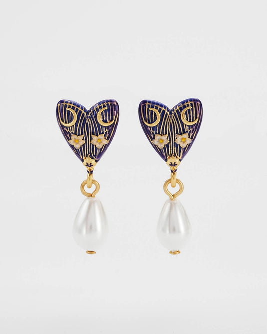 Jasmine Moon Butterfly Pearl Earrings