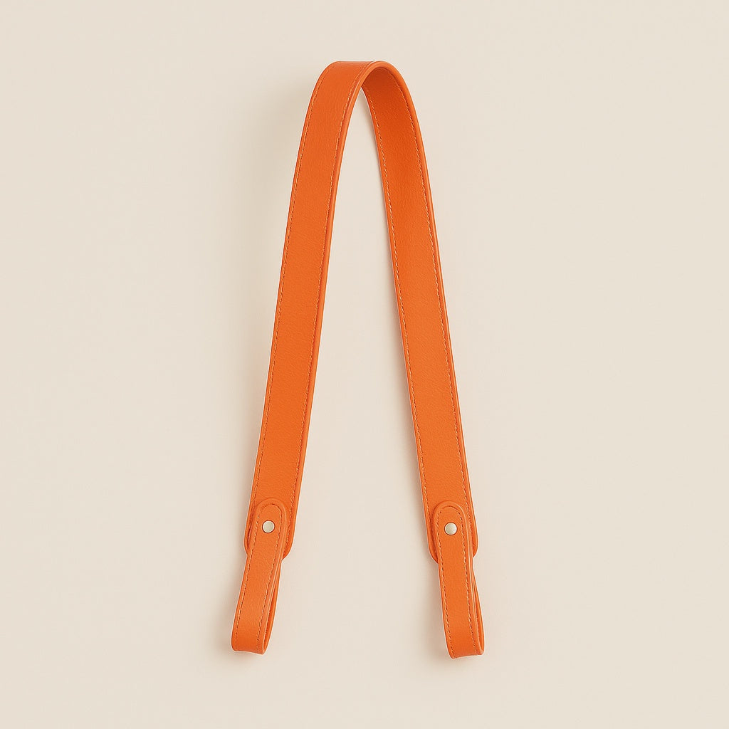Orange Vegan Leather Shoulder Strap