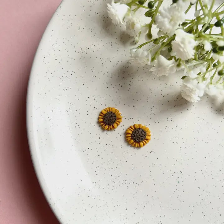 Sunflower Stud Earrings
