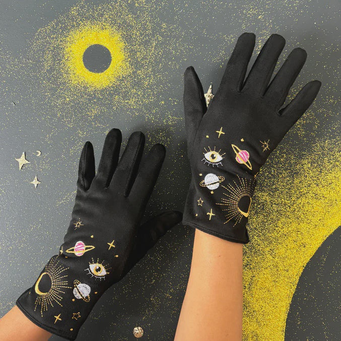 House of Disaster After Dark Embroidered Gloves - Podarok