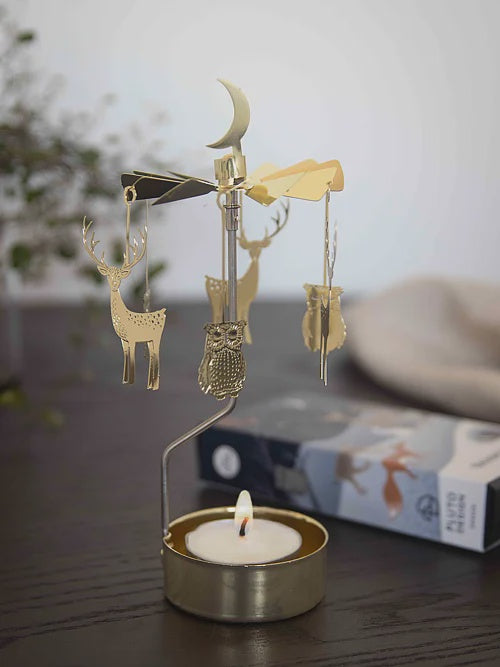 Winter Night Tealight Spinner