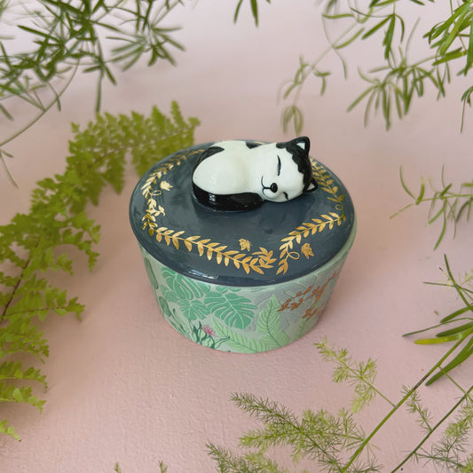 Boulevard Cat Trinket Pot