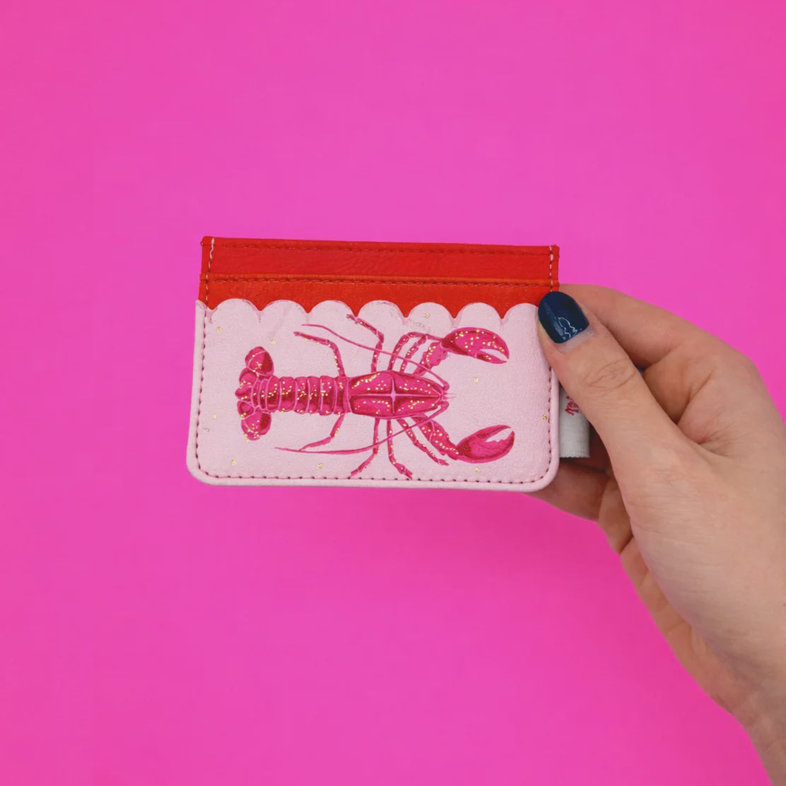 Coral Lobster Card Holder