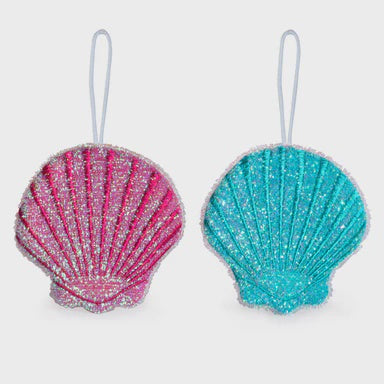 Kikkerland Pack of 2 Seashell Scrub Sponges