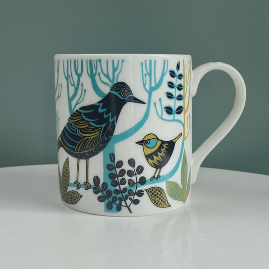 Lush Designs Fancy Handle Dawn Chorus Mug